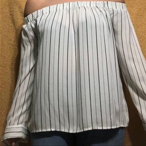 Off the shoulder loose top